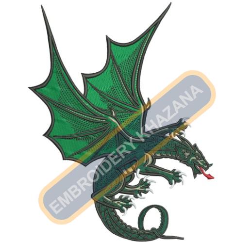 Dragon embroidery design
